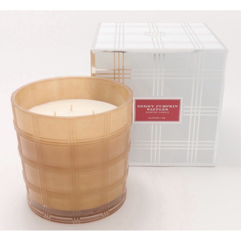 HomeWorx by Slatkin + Co. 50oz Berry Pumpkin Waffle Candle *see Details*